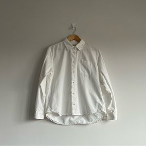 Ines de La Fressange x Uniqlo White cotton button down shirt